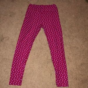 LulaRoe Polka Dot leggings, One size